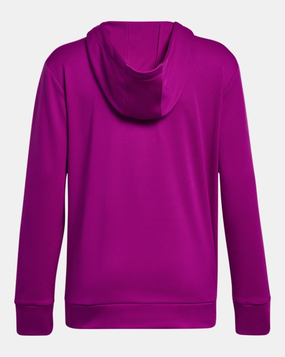 Women's Armour Fleece® Left Chest Hoodie, Purple, pdpMainDesktop image number 5